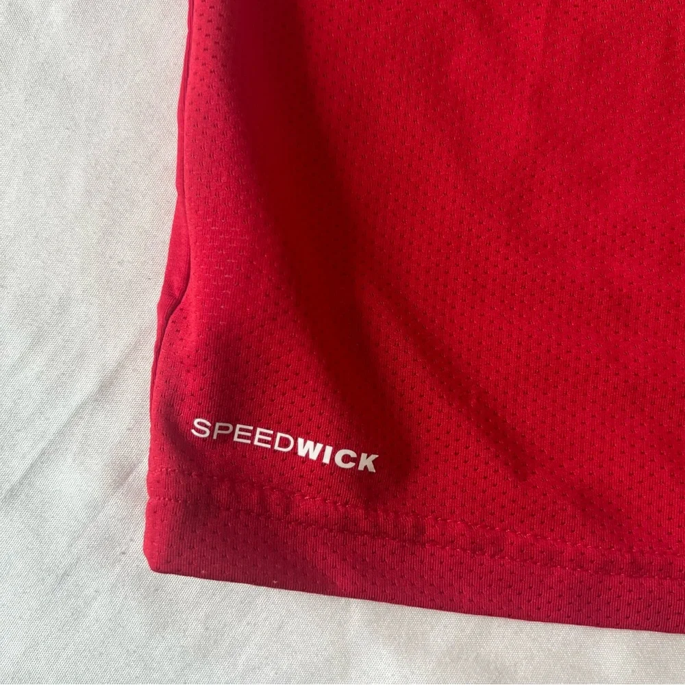 Reebok Speedwick Athletic Tee Shirt Red 2XL Moisture Wicking Workout Gym